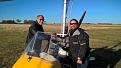 (Left) Ian Morcombe, ASRAs Cheif Training Pilot congratulates David French from Broken Hill after David successfully completed his instructor training.